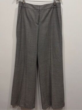 Classiques Entier Black & White 98%wool Houndstooth Wide-Leg Pants